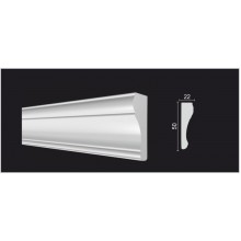 DECOR-DIZAYN  151A МОЛДИНГ дюрополимер 50х22х2000мм